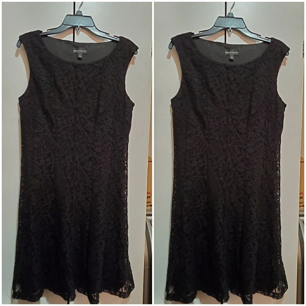 Eyelet Black Dress